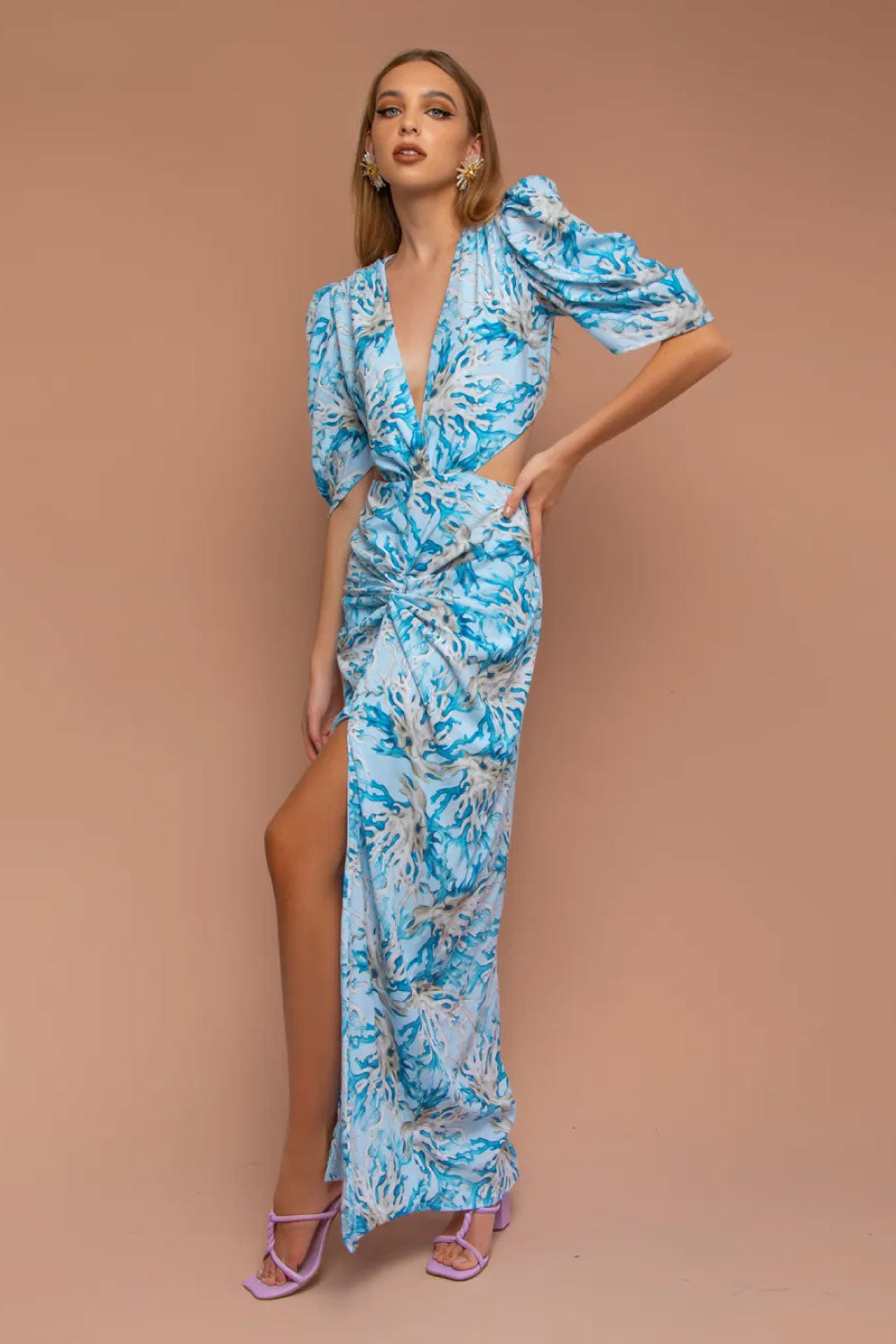 Image of the front of Mar A Mar's Coralli Dress on a model.
