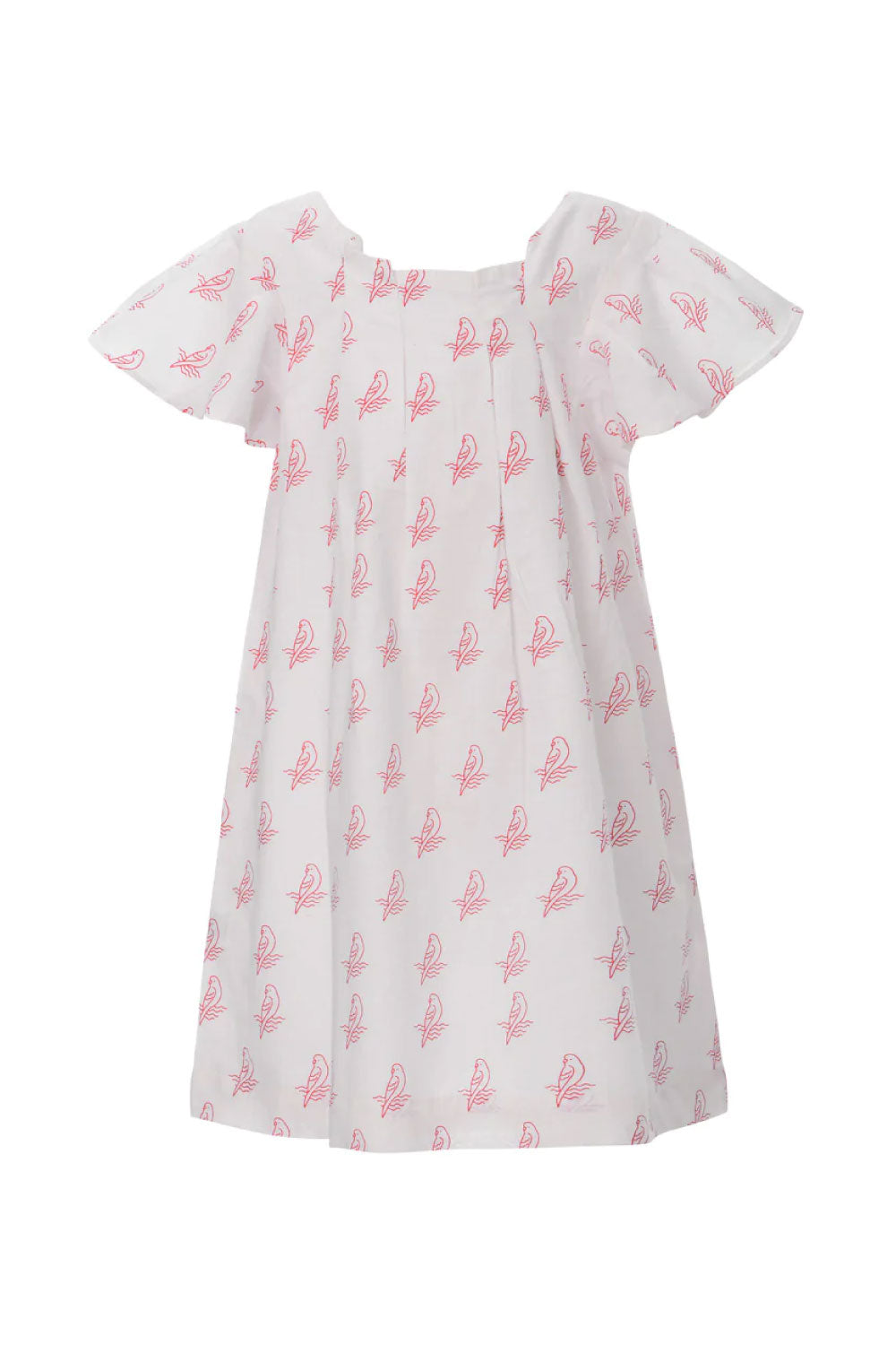 Image of Alice Parrot Dress in Red.
