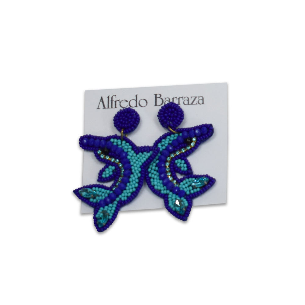 Image of Alfredo Barraza's Dolphins Handmade Earrings.