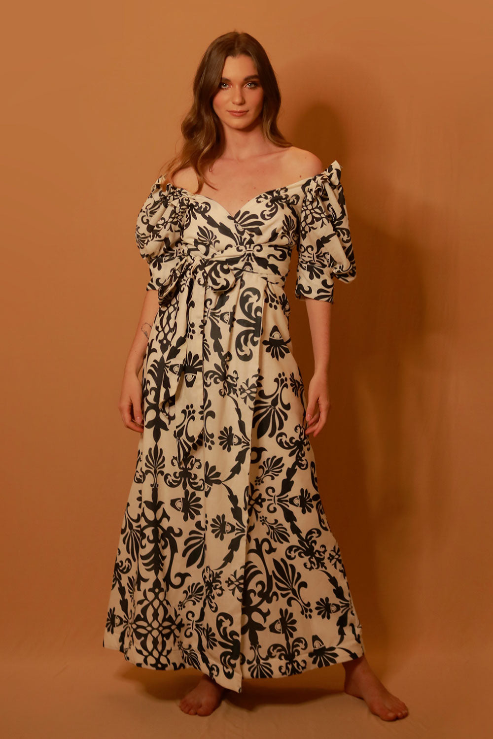 Image of the front of Liliana Meza's Kailani Dress on a model.