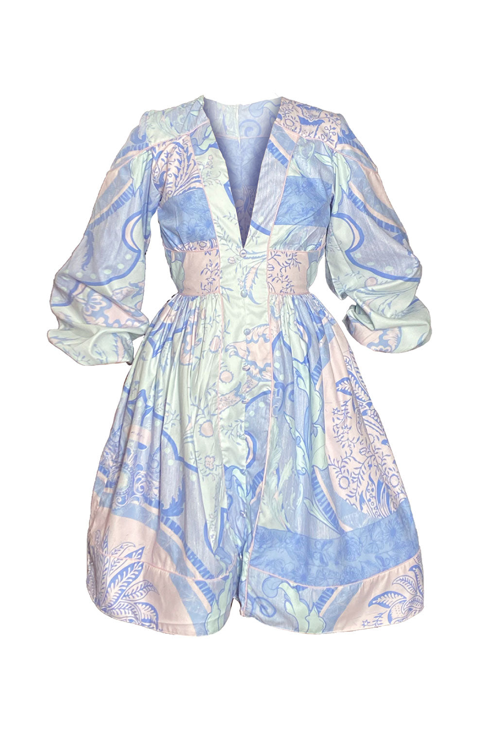 Image of the front of Liliana Meza's Lluvia Dress.