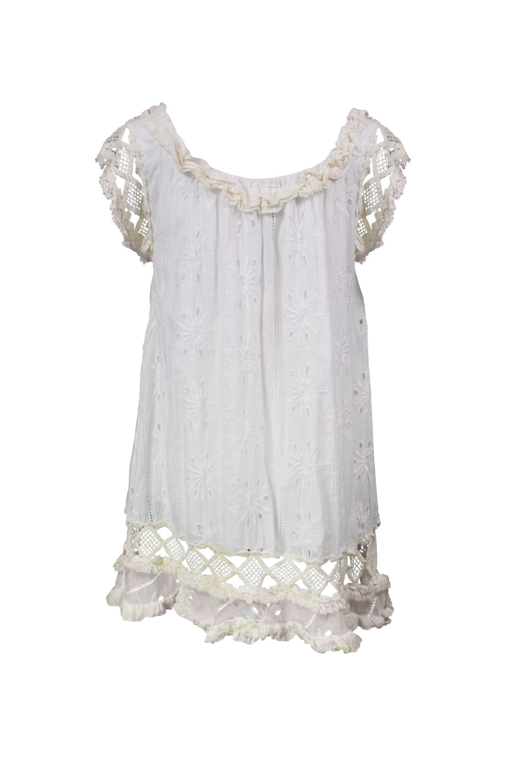 Image of the back of Alfredo Barraza's Crochet Dress.