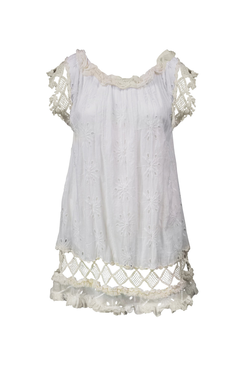 Image of the front of Alfredo Barraza's Crochet Dress.