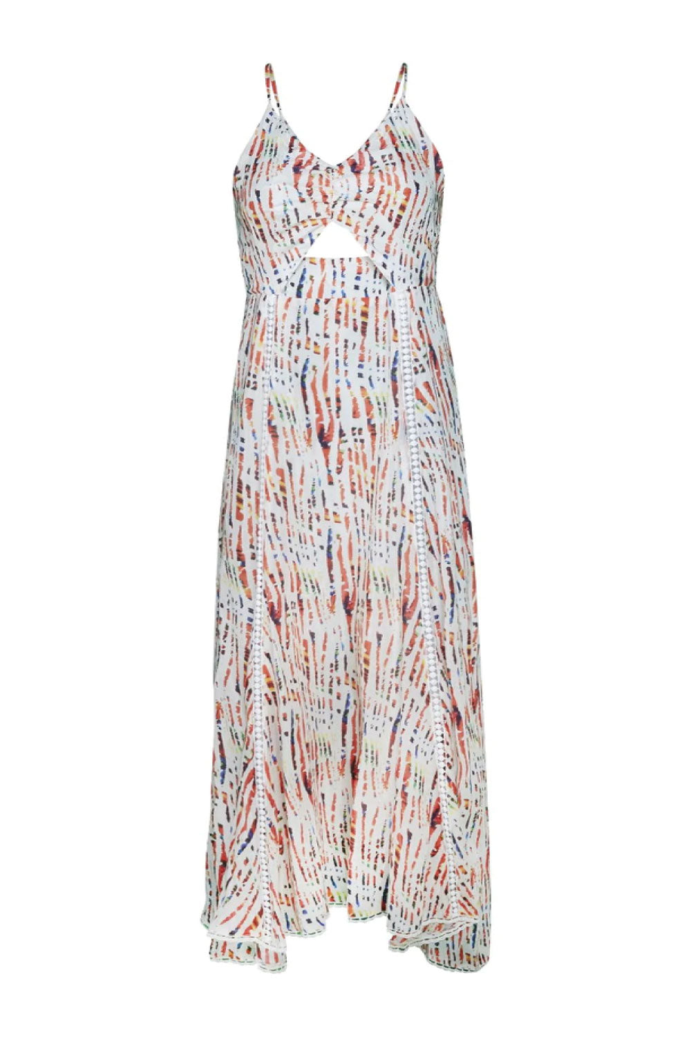 Image of the front of the Filomena Dress in Multi-Color.