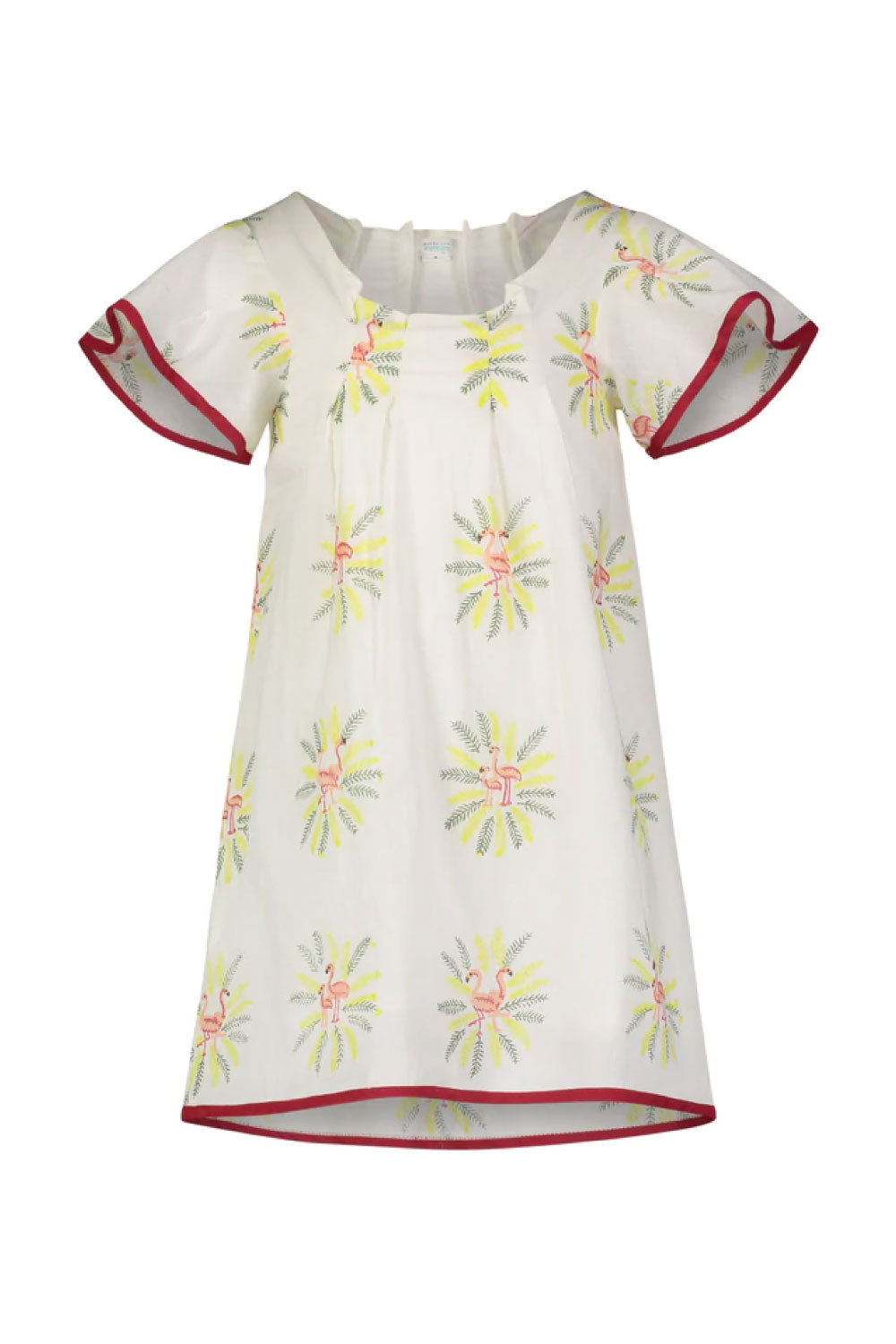 Image of the front of the Flamingo Dress.