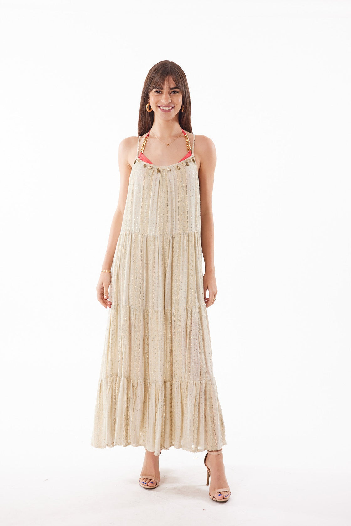 Mint Ivory Lurex Dress