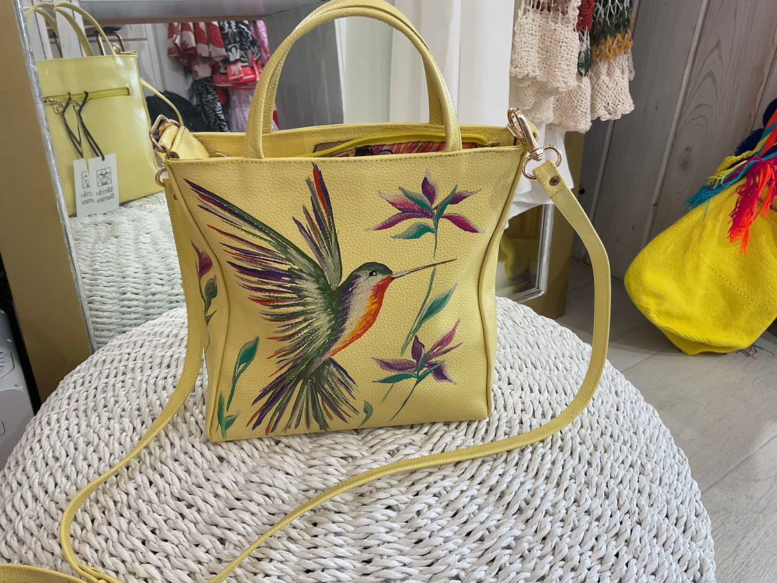 Liliana Silva Hummingbird Purse - Yellow