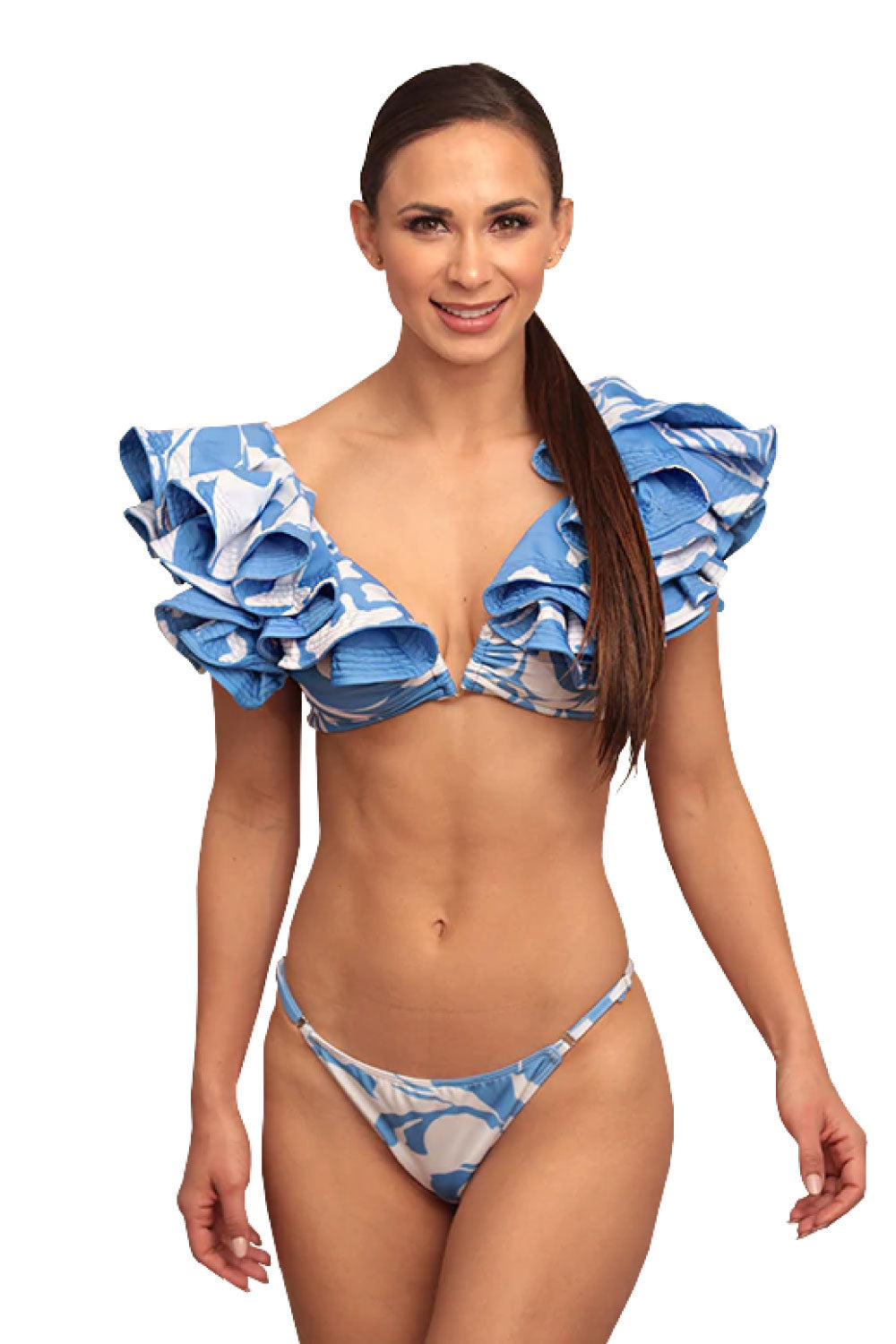 Image of Alcatraz Sky Blue Monarca Bikini.