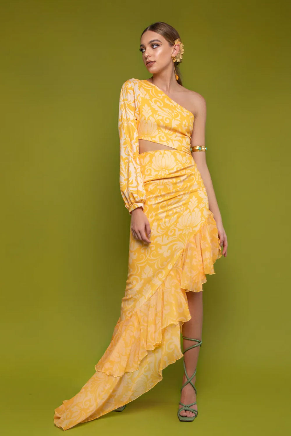 Image of the front of Mar A Mar's Carina Dress on a model.