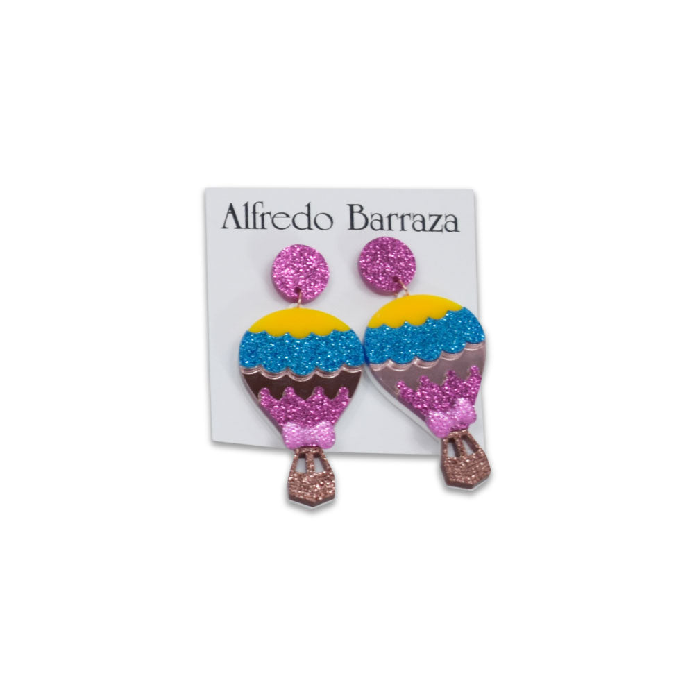 Image of Alfredo Barraza's Hot Air Balloons Handmade Earrings.