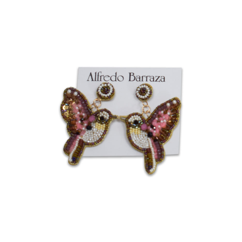 Image of Alfredo Barraza's Hummingbirds Handmade Earrings.