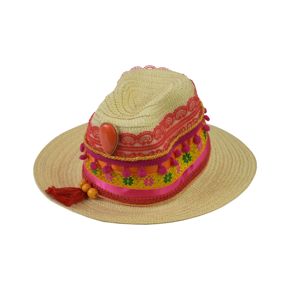 Image of the Straw Hat with Tassel.