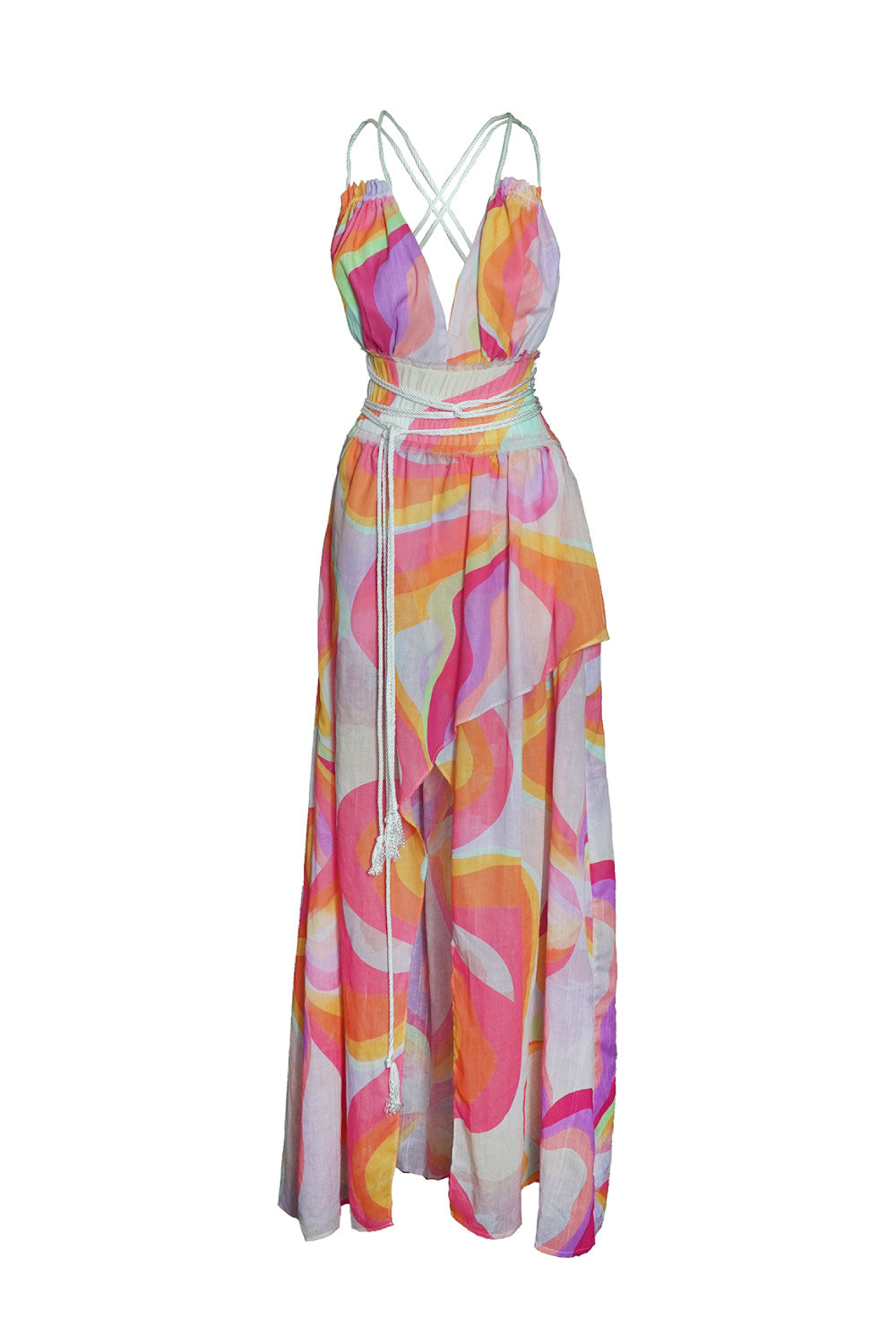 Image of the front Liliana Meza's Magic Sunset Wynn Dress.