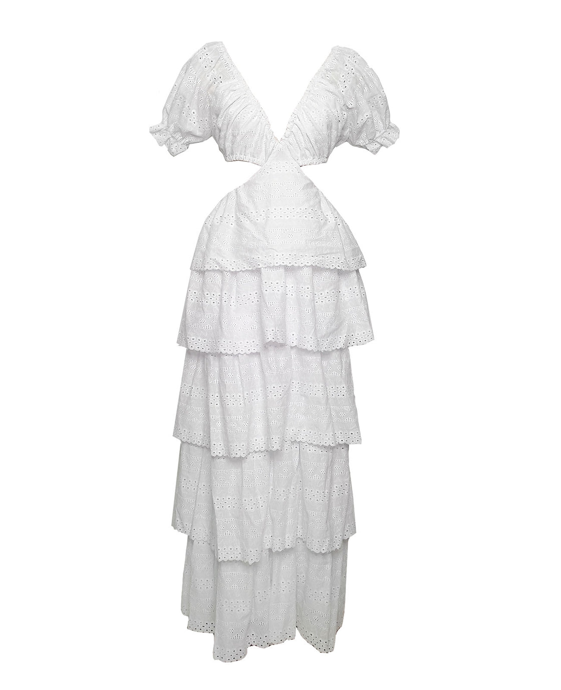 Image of the front of Liliana Meza's Marsha Dress in White.