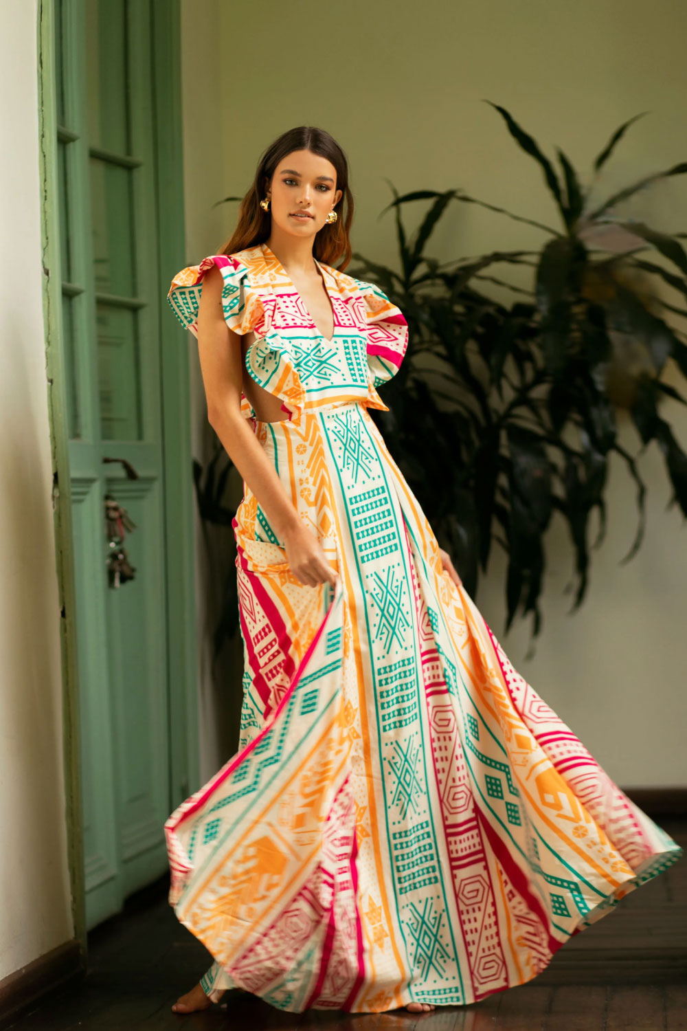 Image of Mar A Mar's Petrona Dress on a model.