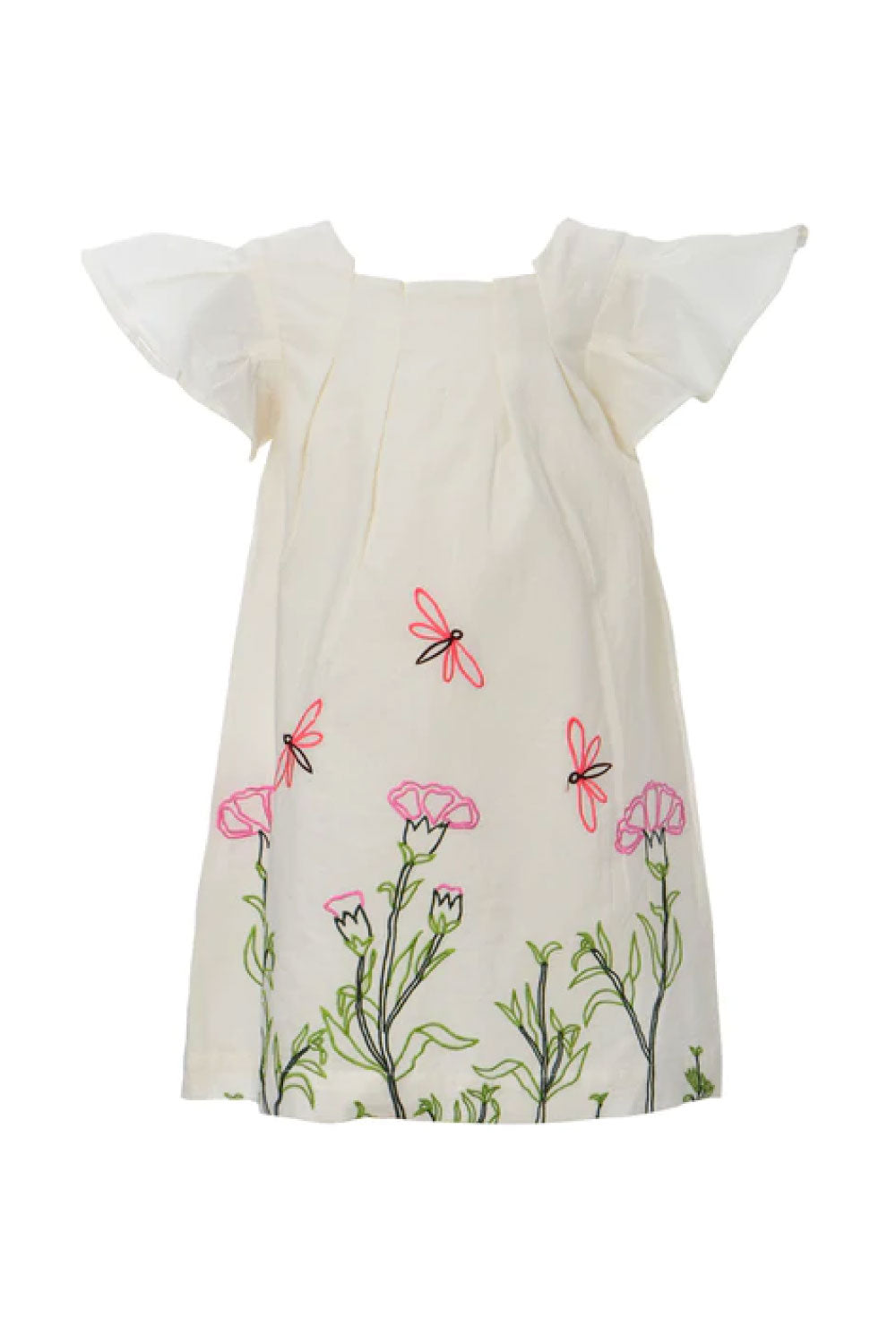 Image of the front of the Alice Embroidery Dress.