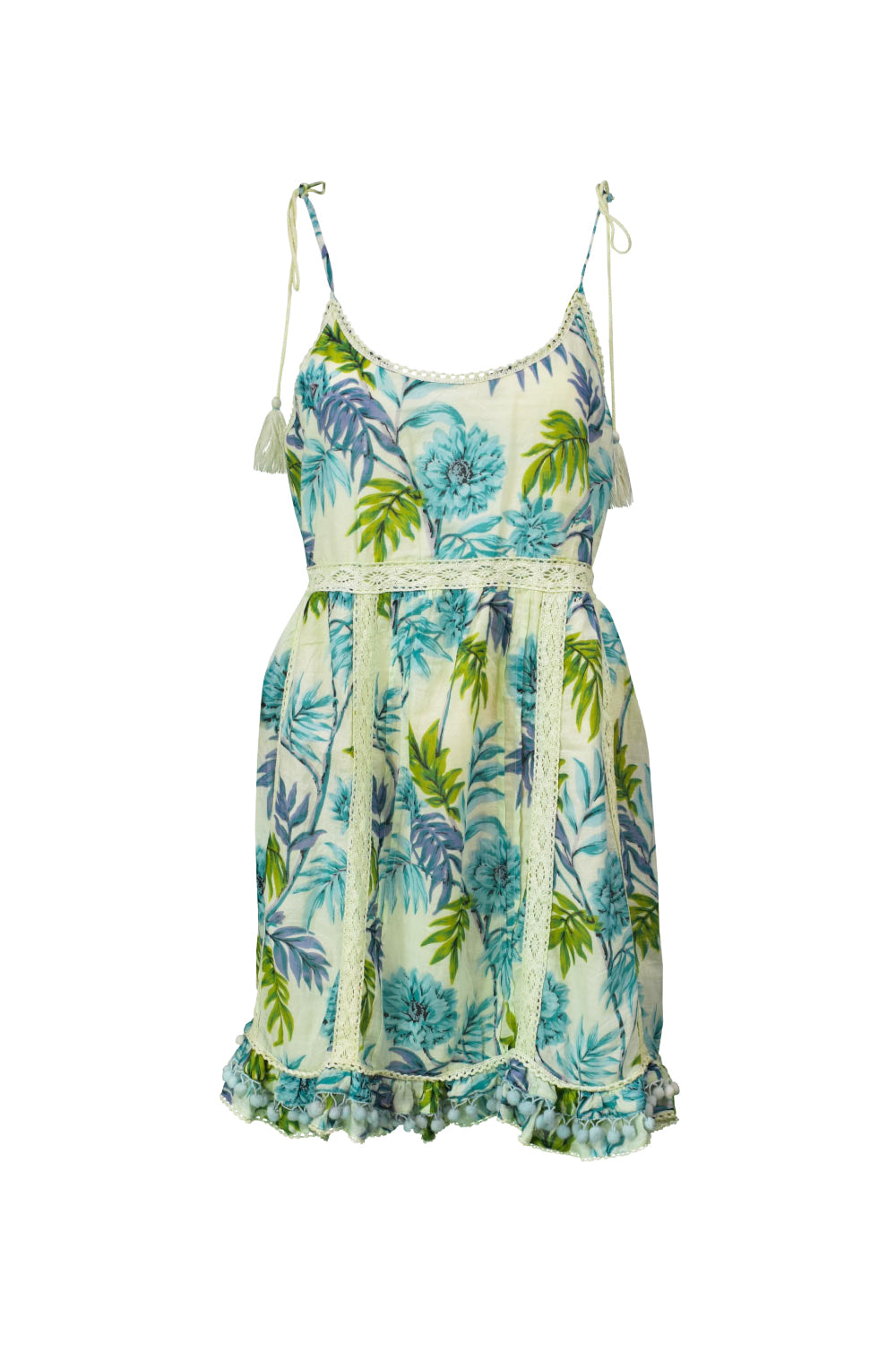 Front of Alfredo Barraza's Tropical Mini Dress.