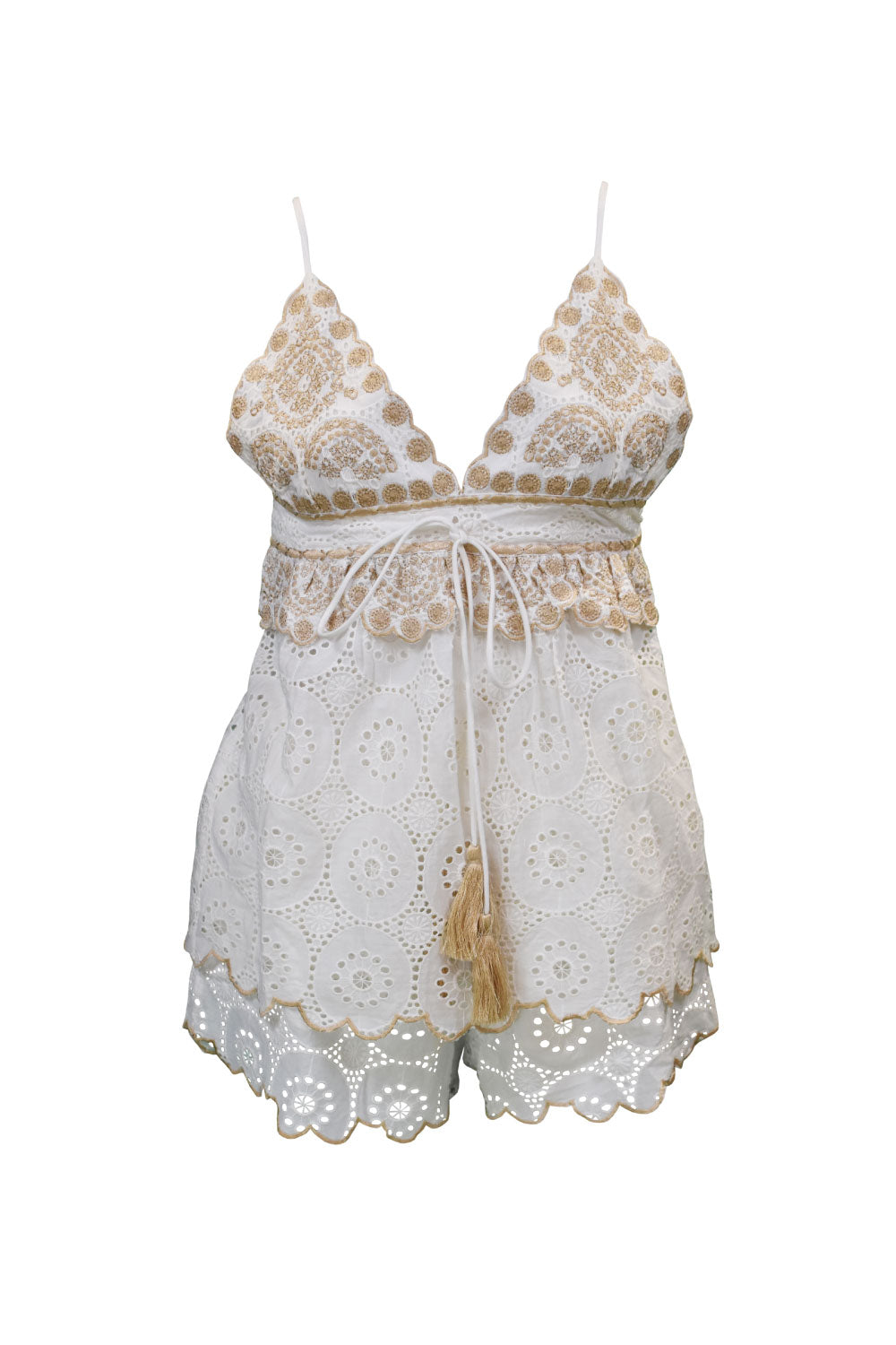 Image of the front of Guadalupe Design's Maite Short Set.