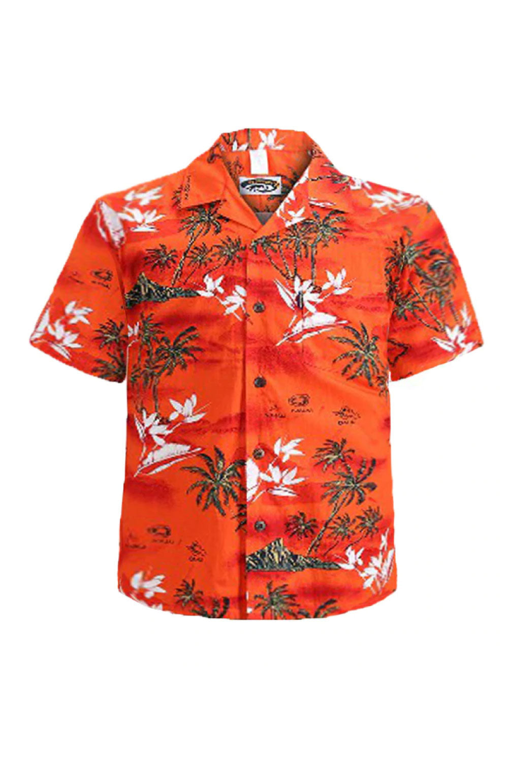 Image of Palmwave's Salmon Surf Aloha Men's Shirt.