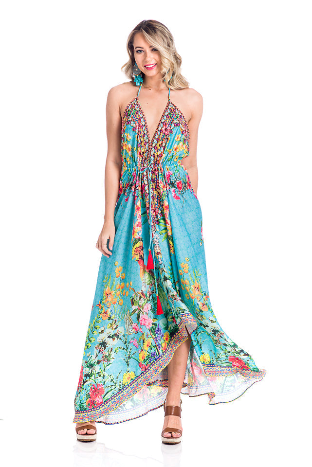 Hawaii Style Halter Dress – Alfredo Barraza Boutique