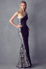 Black/silver Juliet prom dress